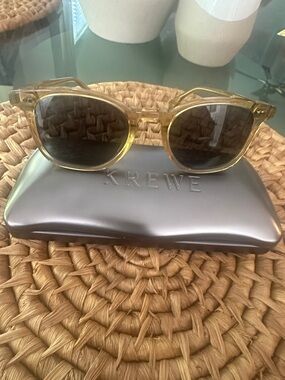 Krewe Howell Champagne Rimmed Polarized Sunglasses